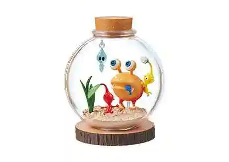 Em estoque original re-ment pikmin terrário coleção caixa cega jogo anime mini figuras brinquedos doces presentes para fãs crianças brinquedos