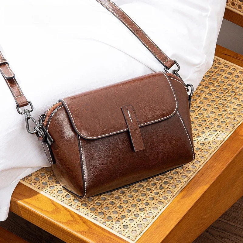 

New Fashion Genuine Leather Phone Bag Women Shoulder Crossbody Luxury Mini Bag