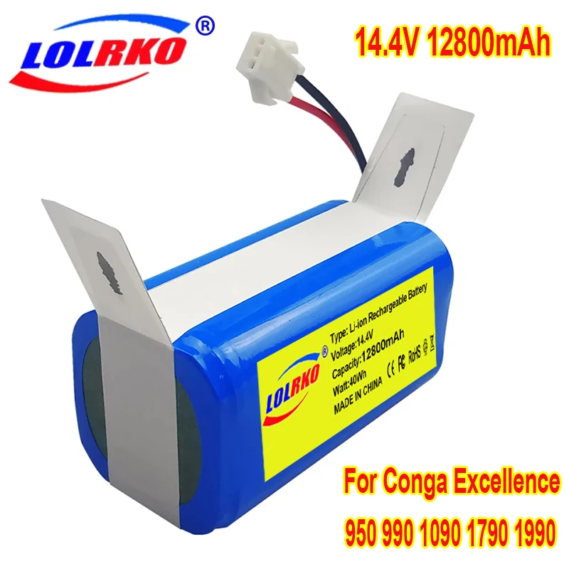 Batería Original de 14.4V 2600mAh - Repuesto para Robovac 11/Tesvor X500 y Conga Excellent 990/1090/1790/1990/Deebot N79S/N79/DN6