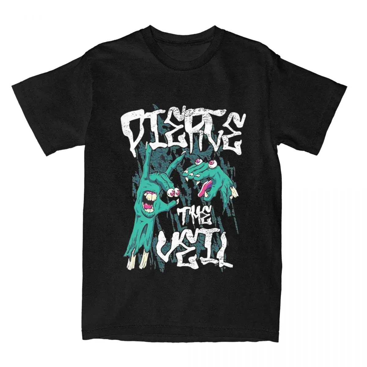 

Футболка Мужская/Женская хлопковая, смешная музыкальная группой Merch в стиле панк, рок-пирсинг, с вуалью, всесезонный Топ