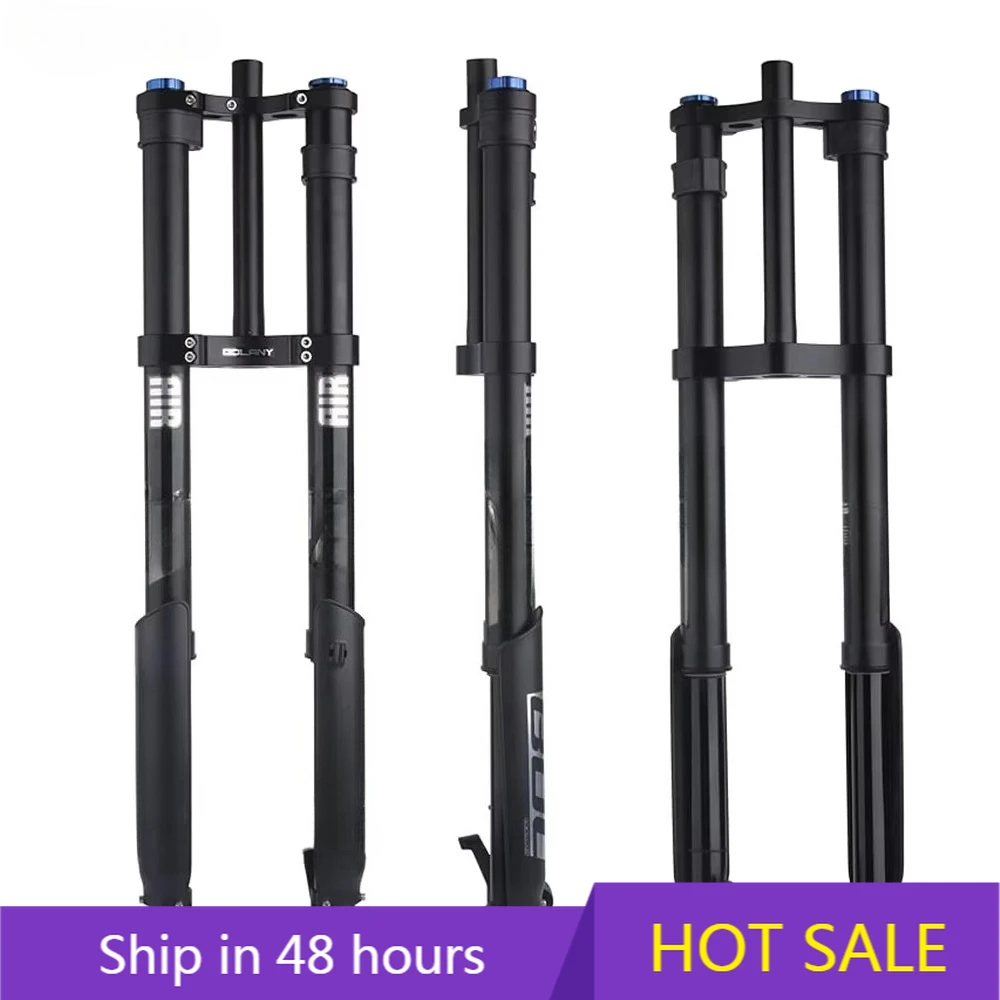 

POWER LEAP Selection Thru-Axle 15 * 110mm Dual Double Shoulder 26/27.5/29 Inch Downhill Mountain Bike Air Suspension Front Fork