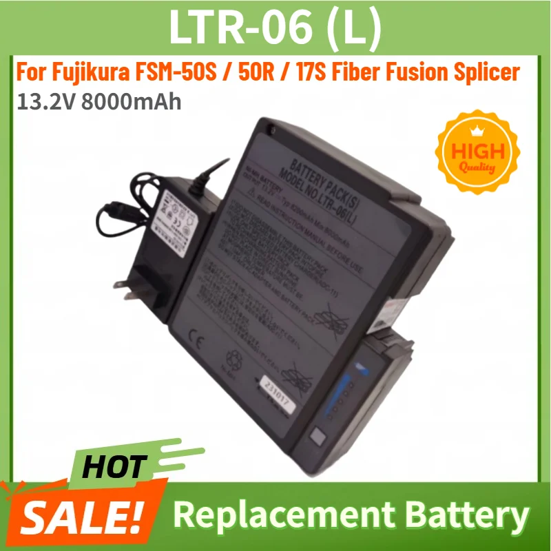 100% New 13.2V 8000mAh LTR-06 (L) Fiber Fusion Splicer Battery for Fujikura FSM-50S / 50R / 17S High Quality Replacement Battery