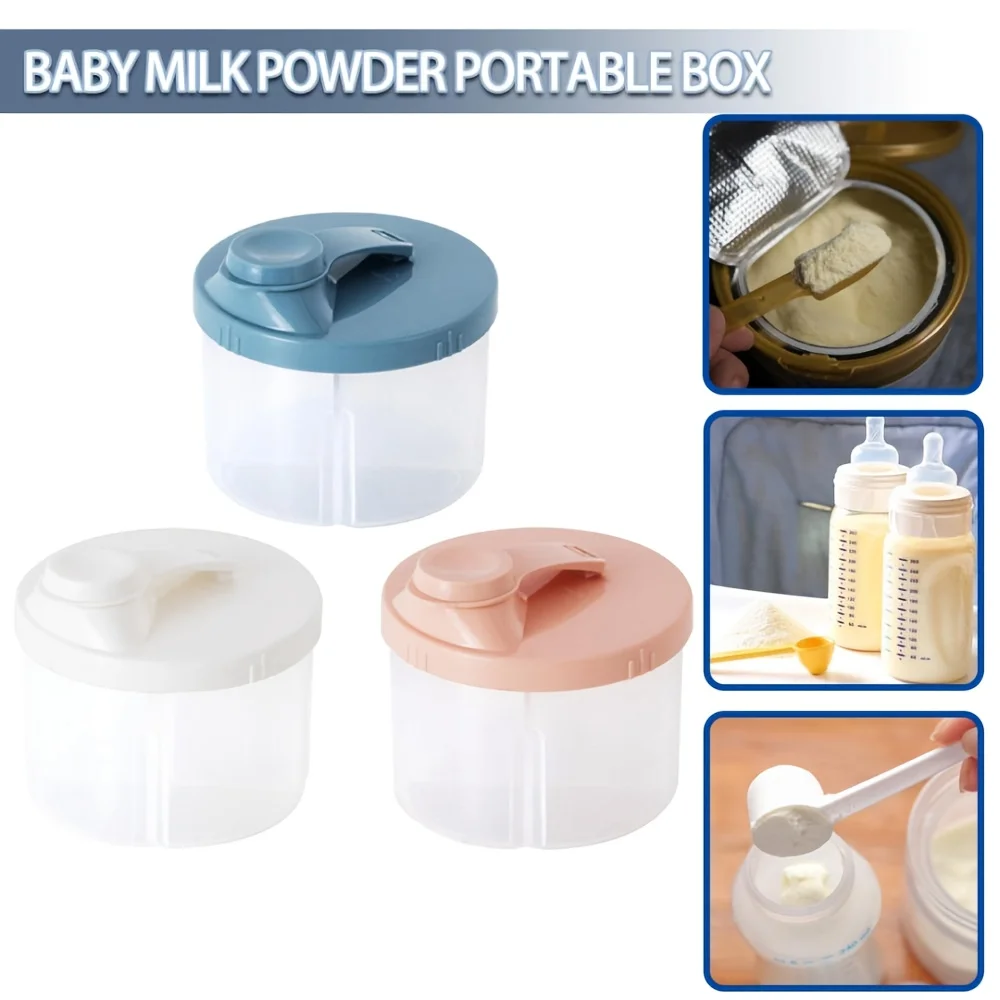 

1PC Portable Milk Powder Packaging Box Multifunctional Rotating Four Compartment Design Easy to Disassemble for Storage