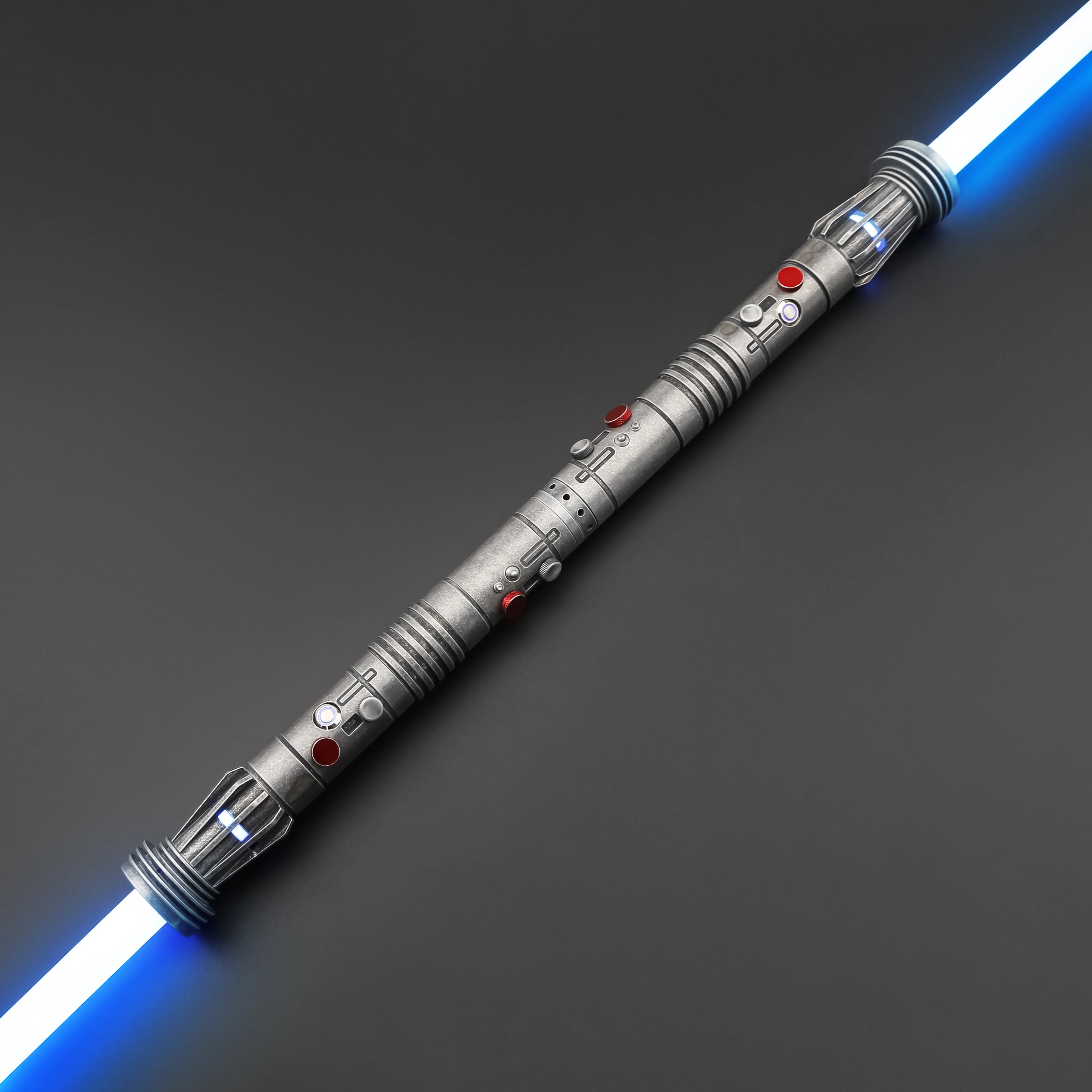 Spada Laser TXQSABER Darth Maul Pixel SDRGB con Doppia Impugnatura in Metallo, Smooth Swing, Effetto Blaster, FOC, per Cosplay Adulti