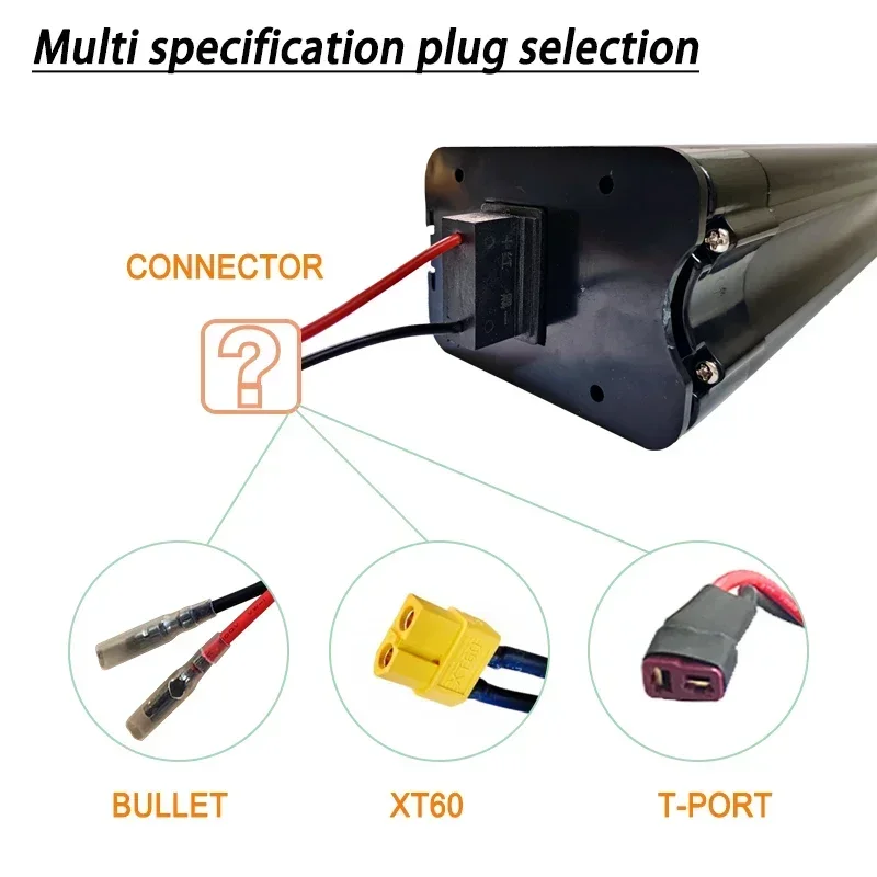 52V 20Ah  Lithium ion Battery Pack for Silver Fish Style with Aluminum Case Anti-theft Lock