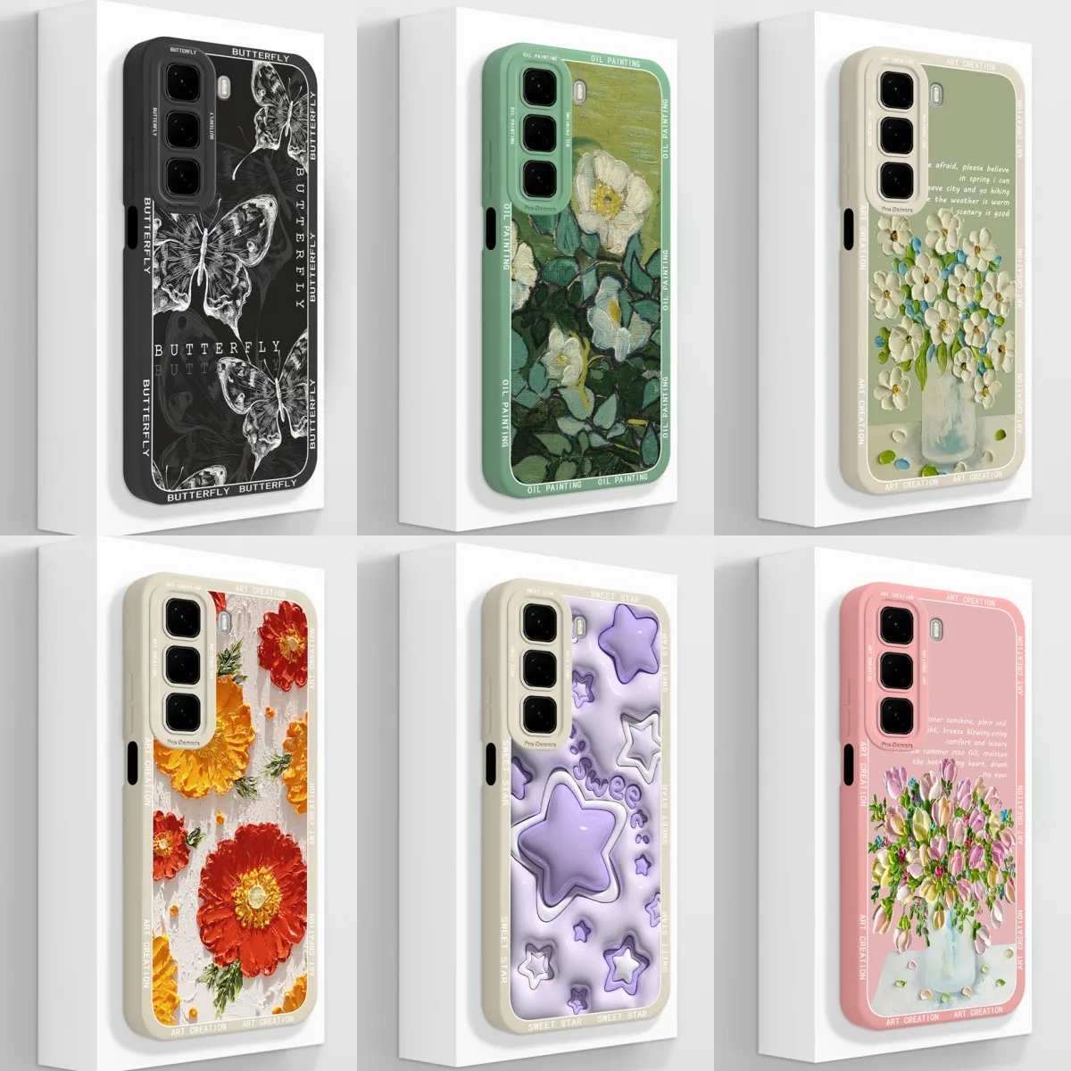 For Infinix Hot 50 Pro Plus 4G 5G Phone Case Pretty Flower Silicone Soft Cover For InfinixHot50 50Pro Plus Ultrathin Funda Shell