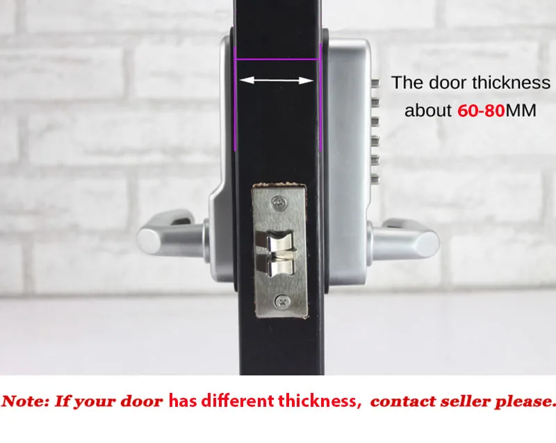 30mm Lock Mechanism Exterior Gate Lock Rainproof Digital Lock With Lever Handle Push button Combination Lock