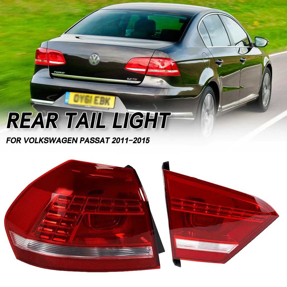 

Left/Right Side Car Tail light Rear Bumper Light Stop Brake Lamp Turn Signal Warning For Volkswagen VW Passat 2011-2015
