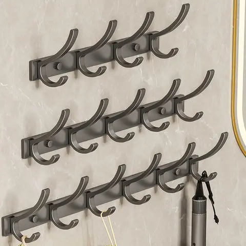 no drill Door Behind Hook Storage Wall Hanging Clothes Hanger Coat Hook Punch-free Bathroom Hanger Bedroom Organizer Storage Kit