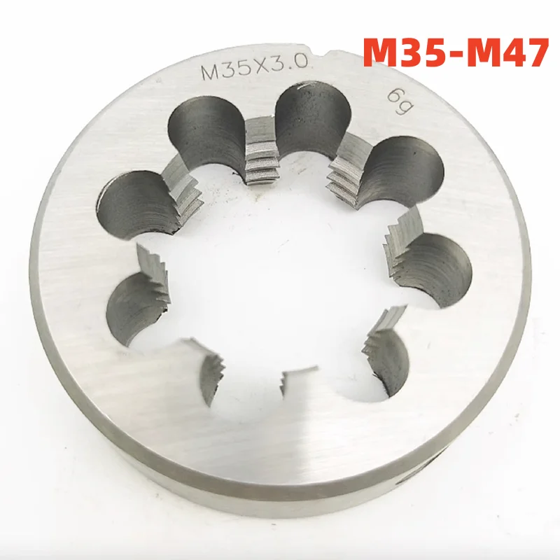 

1PCS Non-adjustable Round Die Alloy Steel M35M36M37M38M39M40M41M42M43M44M45M46M47 X1 1.5 1.25 2 2.5 3 2 4 Screw Threading Dies