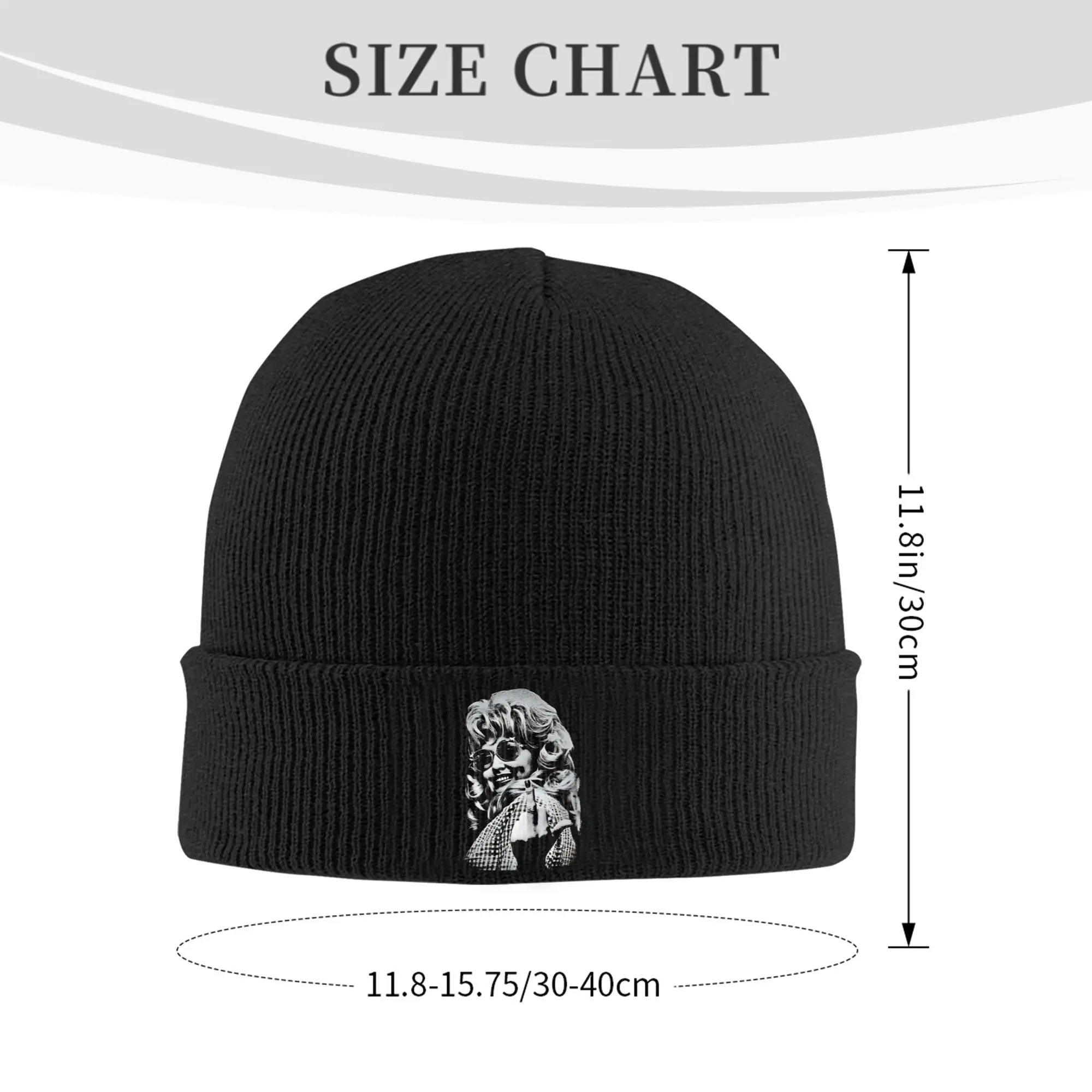 Bad Dolly Parton Knitted Hat Women's Men's Beanies Autumn Winter Hats Acrylic  Warm Caps