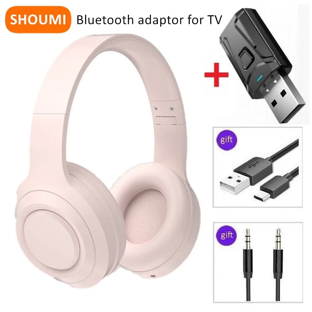 سماعات رأس للتلفزيون، خوذات لاسلكية، هاتف أندرويد، سماعة رأس بخاصية البلوتوث، محول بلوتوث للكمبيوتر اللوحي، مقاوم للماء، حمل الألعاب مع ميكروفون