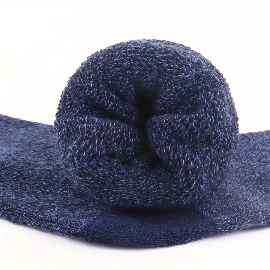 5 пар мужских и женских толстых теплых носков средней длины, ветрозащитные и мягкие тканые носки высокой плотности с замком, рождественский подарок