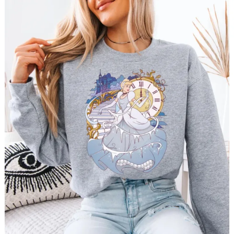 Retro Disney Cinderella Sportswear Damen Hoodie Herbst/Winter Neue Herren und Damen Casual Fashion Streetwear