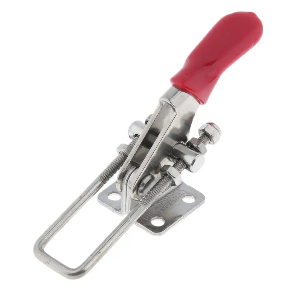Horizontal Toggle Clamp Stainless Steel Quick Release Durable Adjustable Hand Tool for Workshop Welding Assembly