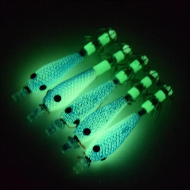 Glow Blowing Tube Angelhaken Weicher Tintenfischhaken Glow Tintenfischhaken Meeresangeln Biomimetischer Köder – Detail 13