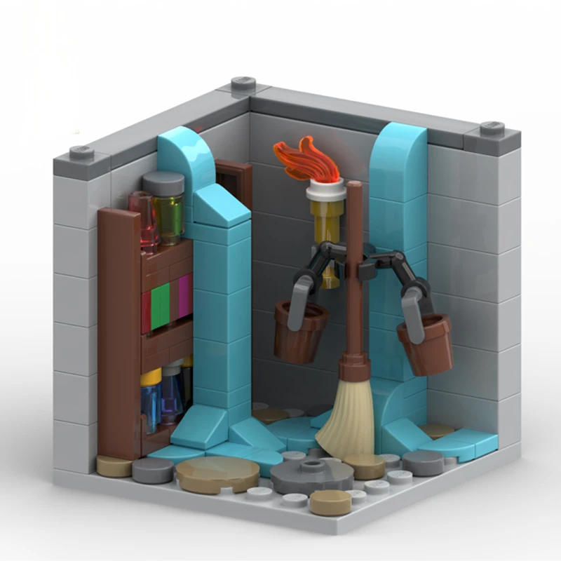 

380 шт. MOC Disneyes Series 27 мини-сказная земля зачарованное королевство диорама DIY модель строительные блоки игрушки на день рождения подарок