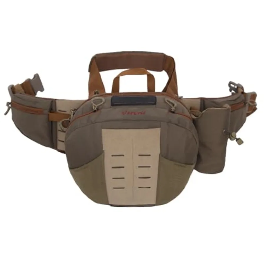 

Fly Fishing Large Waist Pack with Water Bottle Holder, Wide Fanny Fishing Tackle Storage Bags