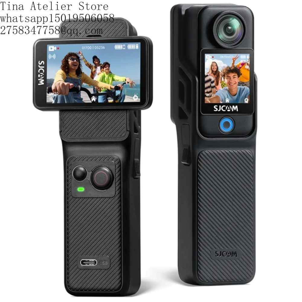 SJCAM C400 Dual Screen Waterproof Action Cam=era Multi-purpose Flagship 4K Modular Sport Helmet Taekwondo Dashcam Standard Gifts