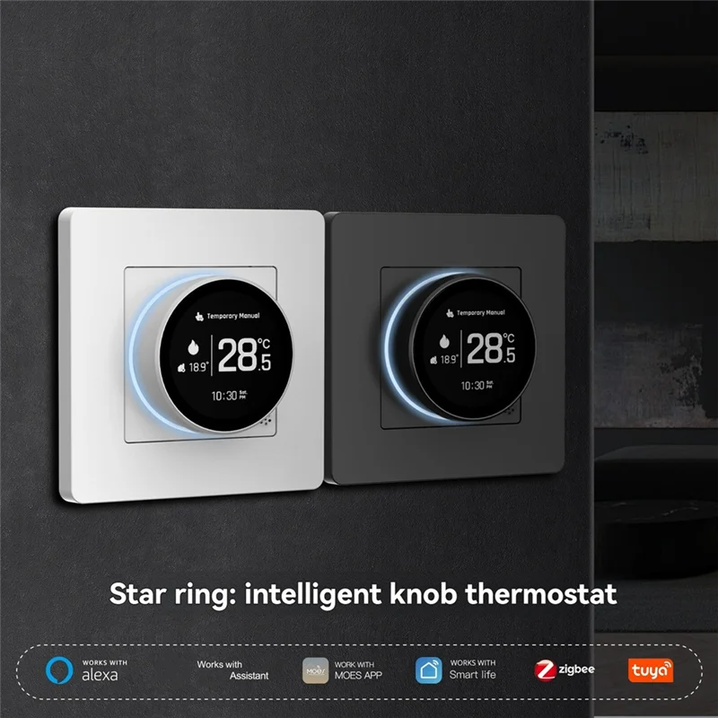 HFES Tuya Zigbee умная ручка термостат газовый котел контроллер температуры отопления работает с Alexa Google Home A