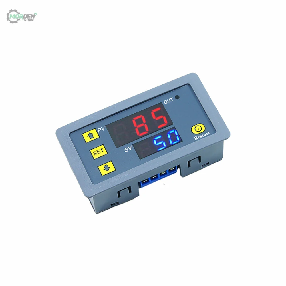 AC 110V 220V DC 12V DC24V Time Delay Relay LED Display Cycle Timer Switch Adjustable Timing Delay Relay Time Power Suppy T3230