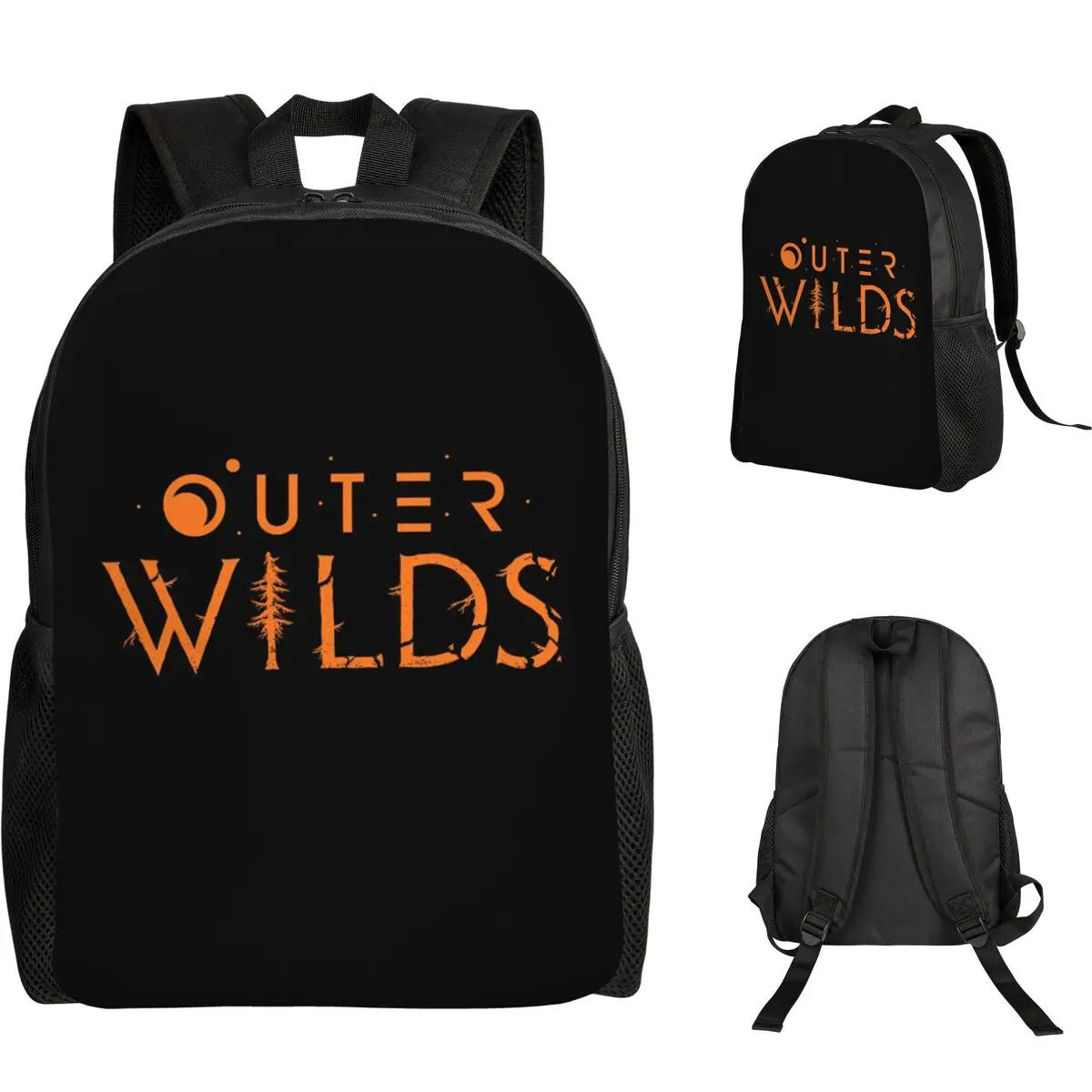 Outer Wilds Ventures Patch Backpack Student Boys Girls BookBag School Bag Computer Shoulder Bags