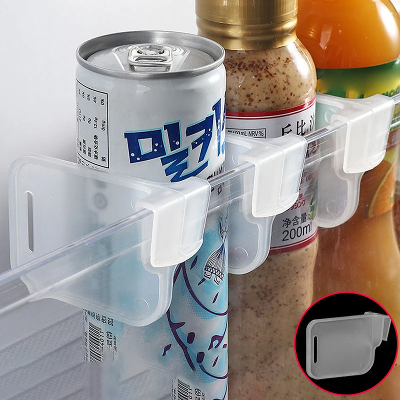 10pcs Refrigerator Space Telescopic Partition Side Door Box Separator Organizer Divider Splint Multi-functional Kitchen Gadgets