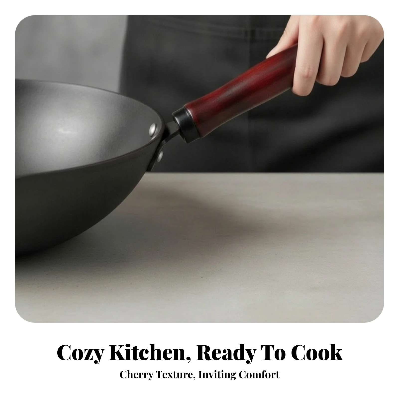 Wok Handle Heat-Resistant Replacement Wok Handle Hardware Lightweight Detachable for Home Cooks, Cookware Repair, Kitchen