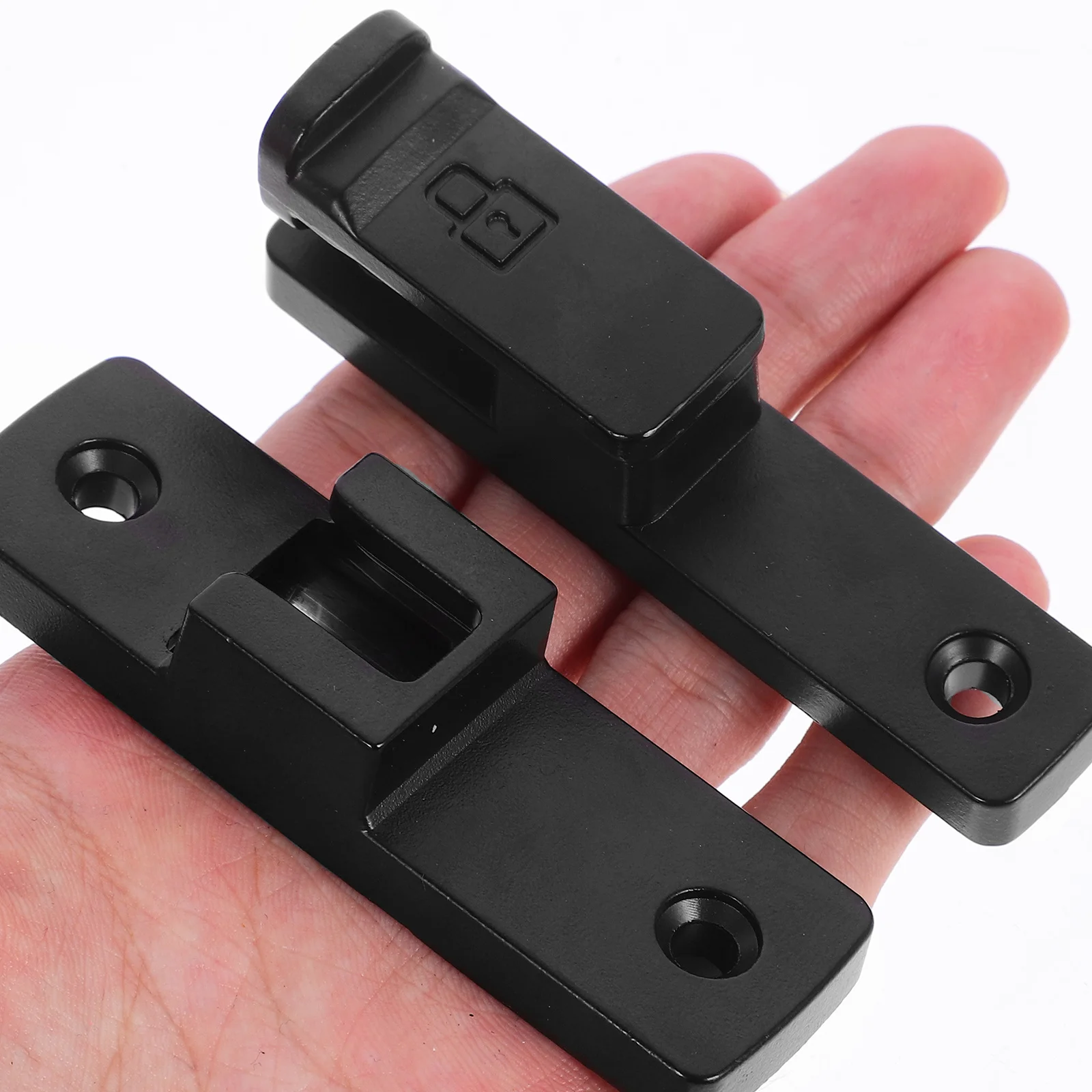 الثقيلة سبائك الزنك 90 درجة الوجه مزلاج ل الحظيرة المرآب أبواب منزلقة خزائن قفل الباب مزلاج الأمن غلق بمشبك #3