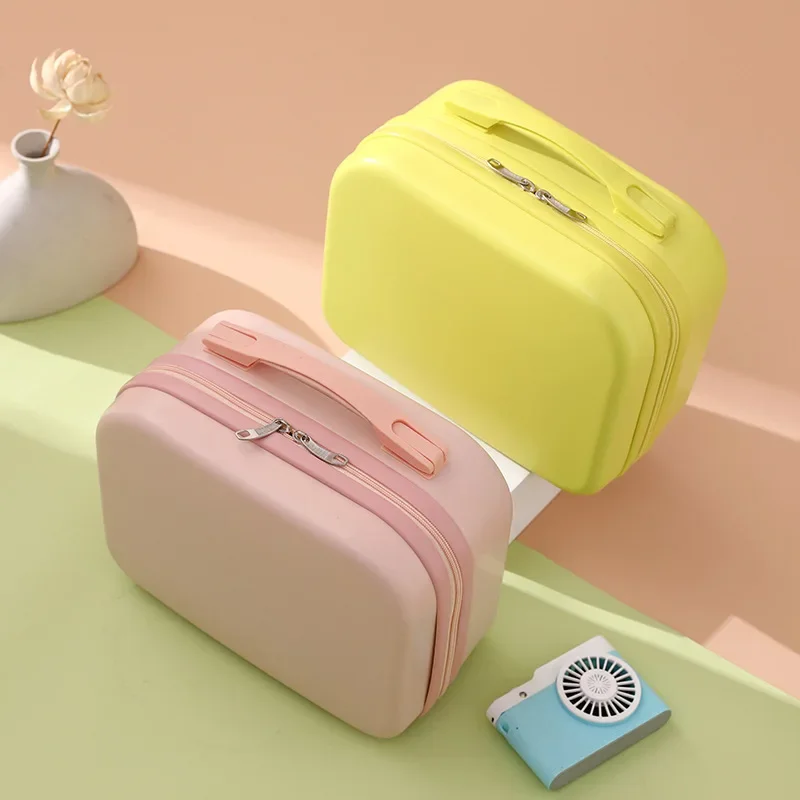 Female Makeup Suitcase Mini Box Portable Small Travel Bag Cosmetic Storage Box New Large Capacity Small Carry on Hand Luggage