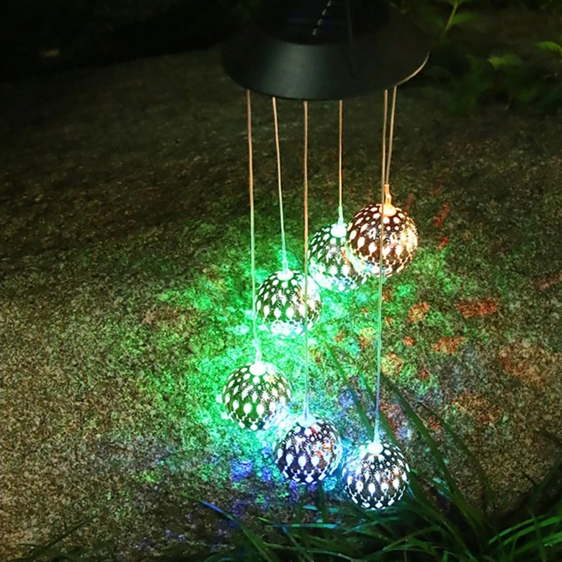 ثريا شمسية للشرفة ، الشرفة ، الترتيب ، مصابيح أجراس الرياح ، في الهواء الطلق ، الفناء ، الحديقة ، الديكور ، ماء ، أضواء معلقة صغيرة #3