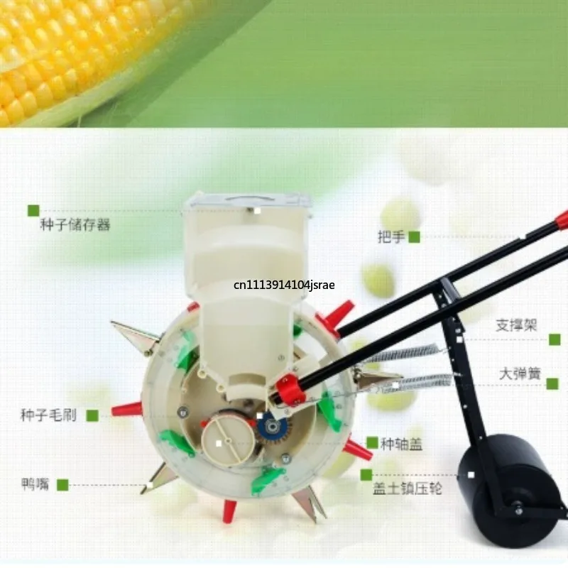 Hand‑Propelled Rotary Precision Seeder Manual Roller Planter for Corn Peanut Soybean Cotton Portable Farm Hand Push Sowing Tool