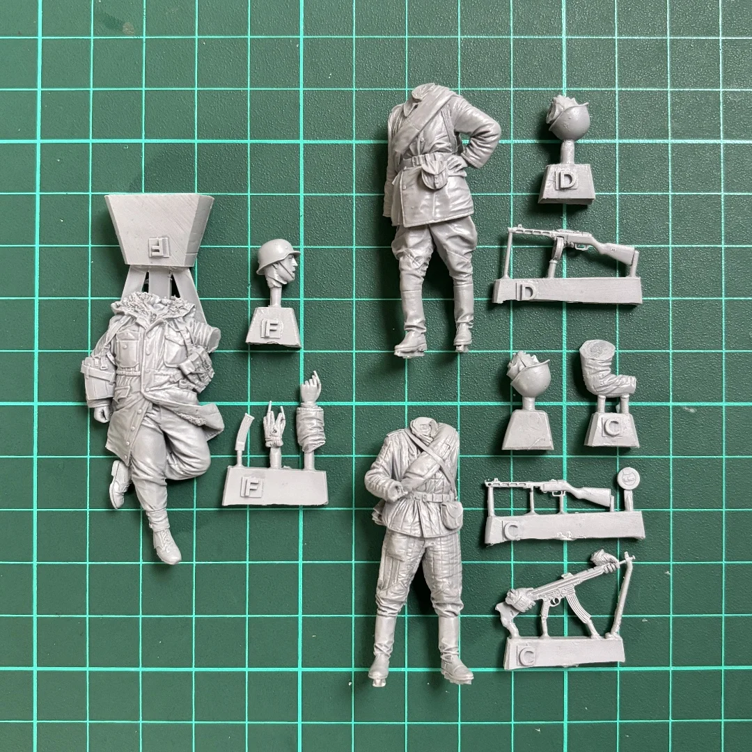 1/35 Harz Figur unbemalt Modell Kit, militärisches Thema, unmontiert und unbemalt gk,