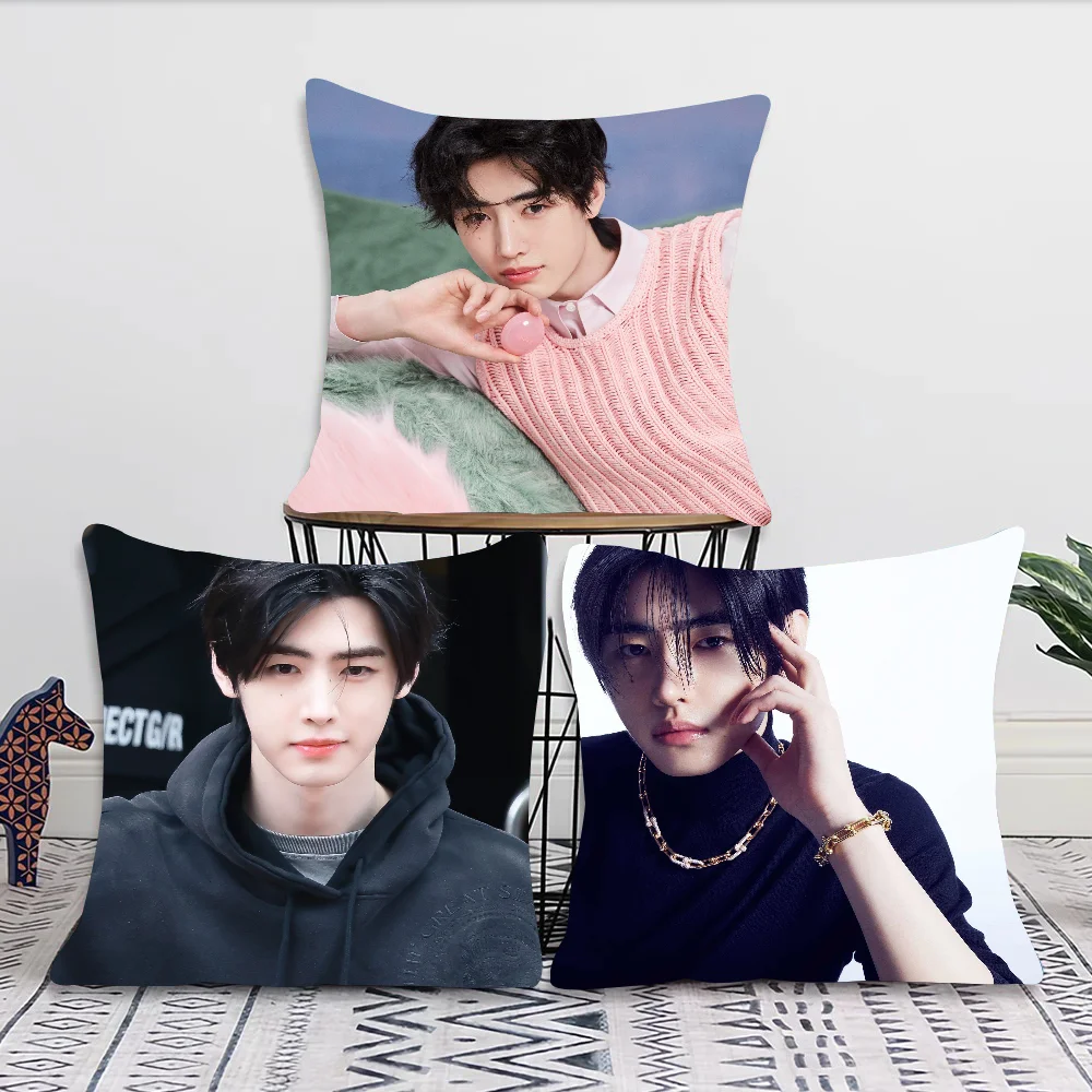 Park Sunghoon Pop Singer Pillow Case Square Pillow Bedroom Sofa Leisure Comfort Cushion Car Living Room Home Decoration 40X40