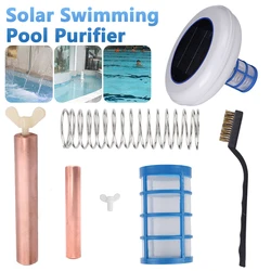 Solar Pool Ionizer Copper Silver Ion Swimming Pool Purifier Algae Resistance Lower Chlorine Outdoor Swim Water Purifier