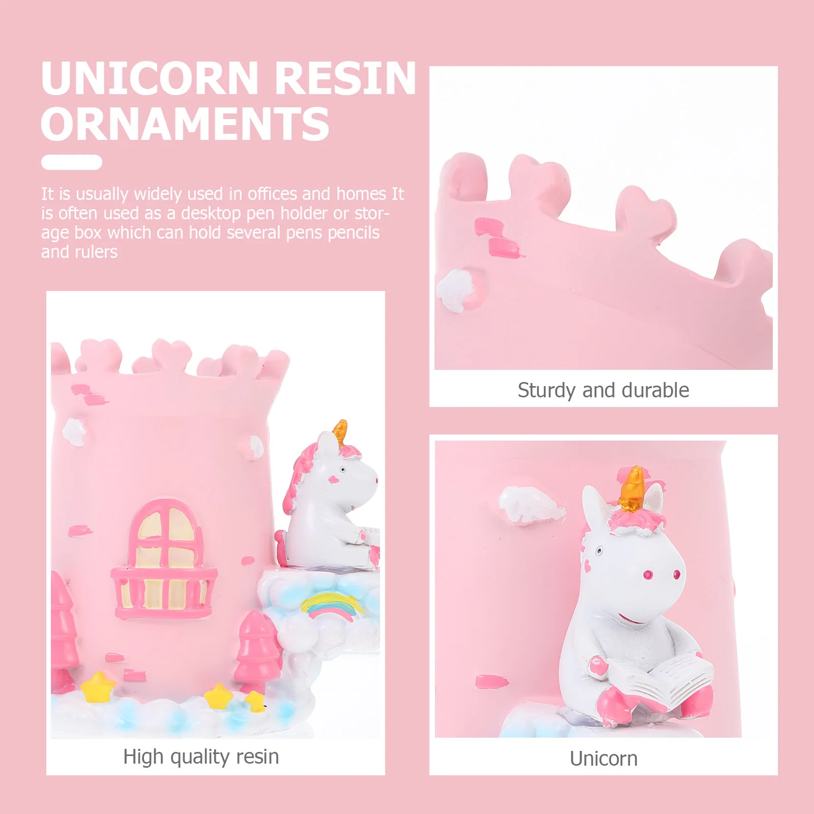 

Resin Cartoon Pen Holder Lovely Desktop Pencil Storage Box Office Desk Organizer Pen Box Pencil Holder