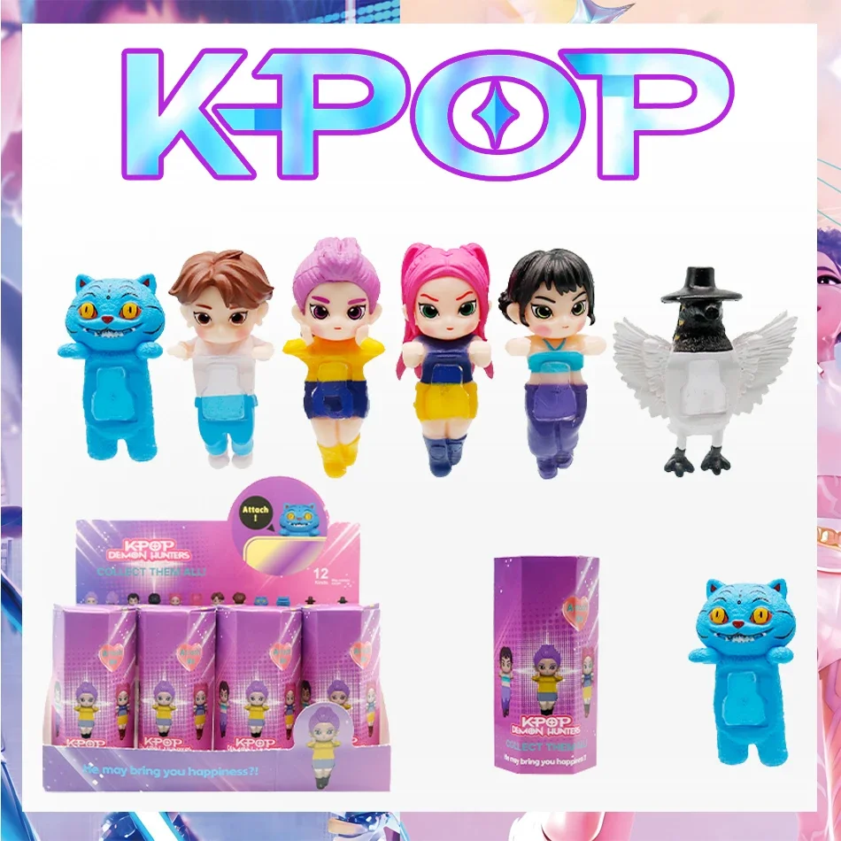 2026 y nuevo K pop cazadores de demonios serie caja ciega Derpys Tiger Rumi Mira Zoey Sussy estatuilla muñeca Mini decoración modelo juguetes regalos para niñas