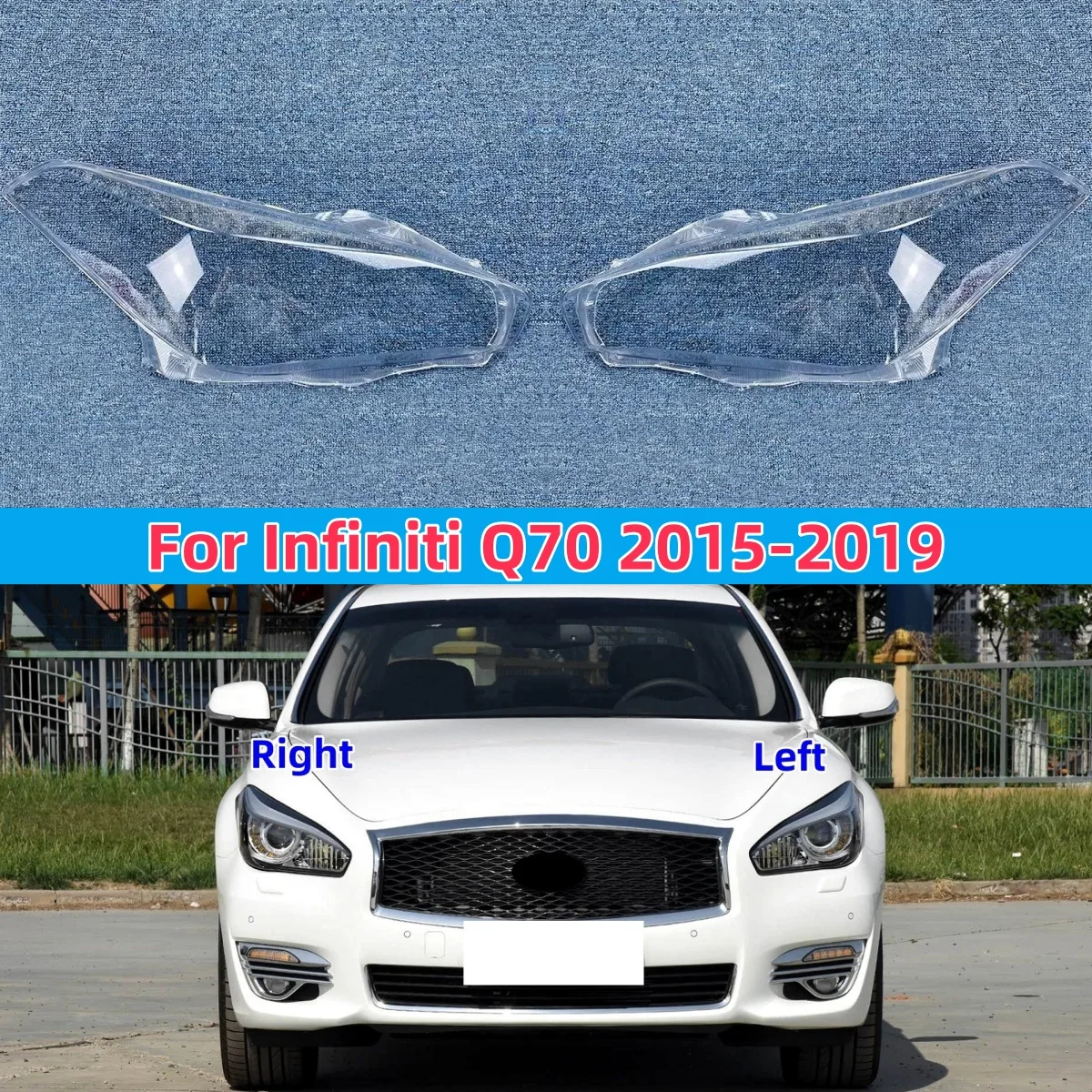 

Для Infiniti Q70 2015 2016 2017 2018 2019 корпус фары абажур прозрачная крышка фара стеклянная крышка фары