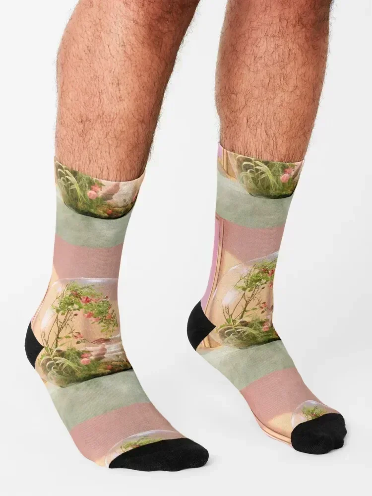 V Socks floral cool Socks For Girls Men's