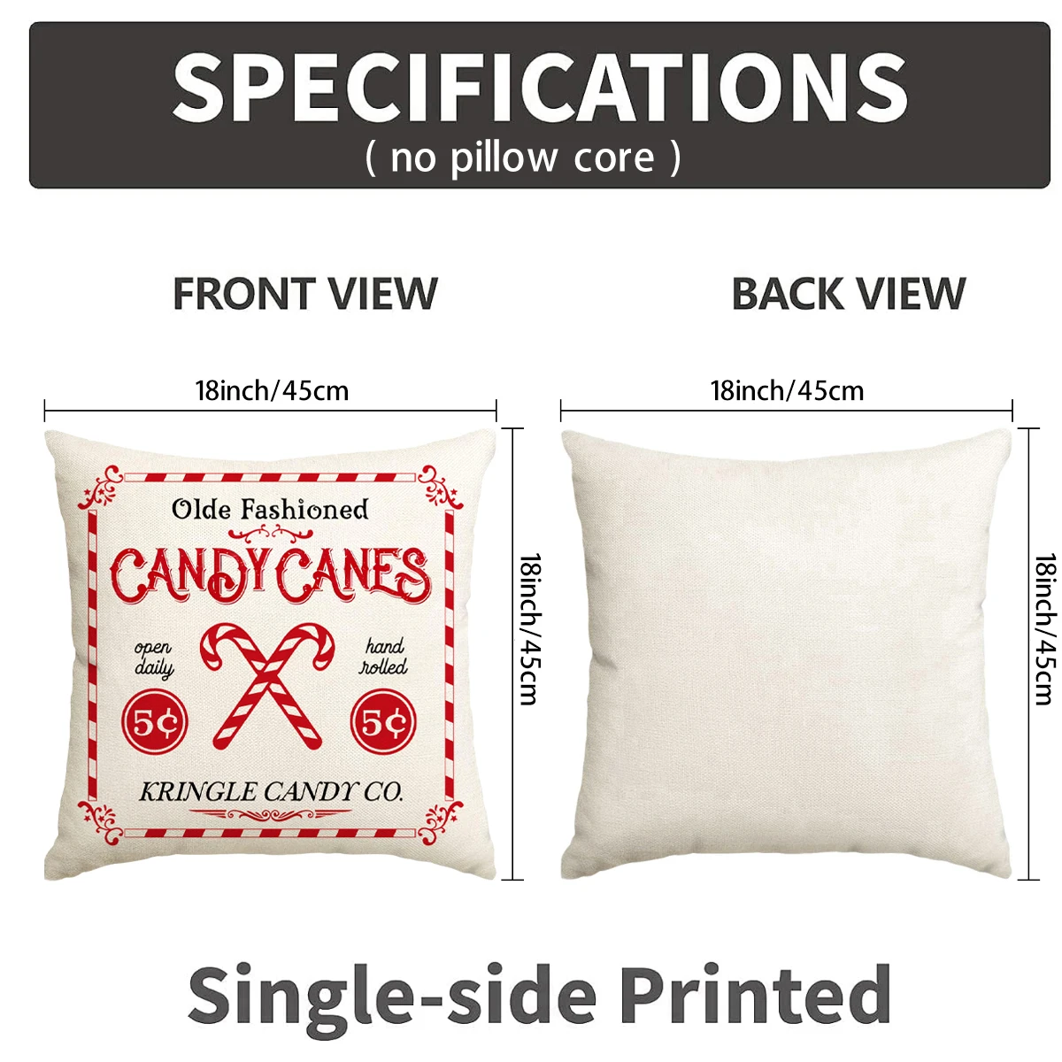 1 \ 4pcs Christmas pillow cover, holiday decoration sofa cushion cover, suitable for sofa living room (without pillow core)