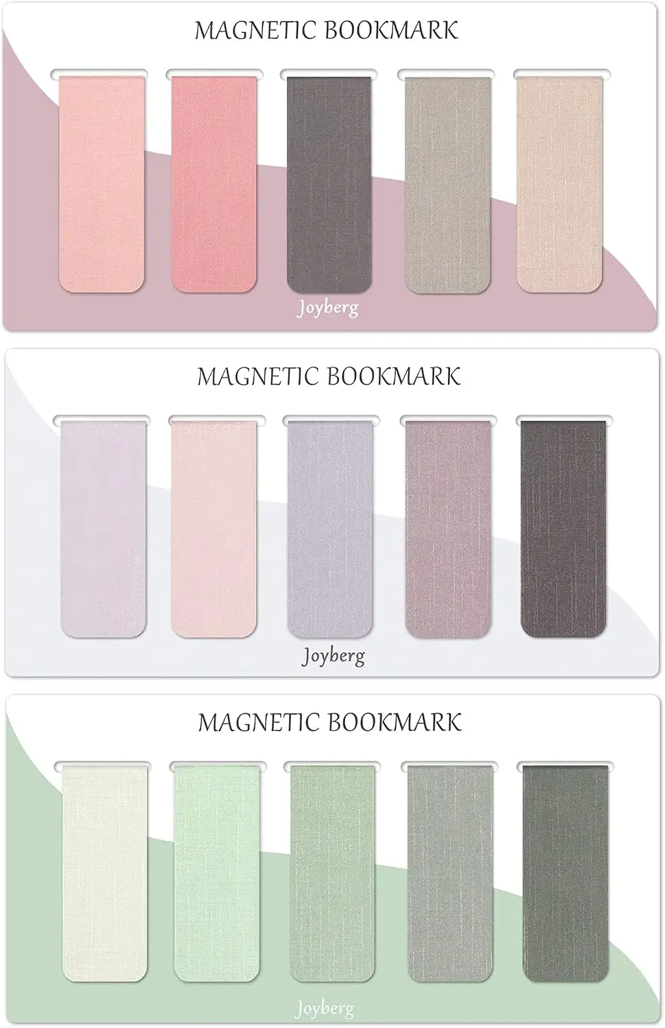 

15 Pieces Bookmark, Magnetic Bookmarks for Women, Men, Book Lovers, Page Markers for Students Teachers Reading (Misty, Ocean, Emerald)