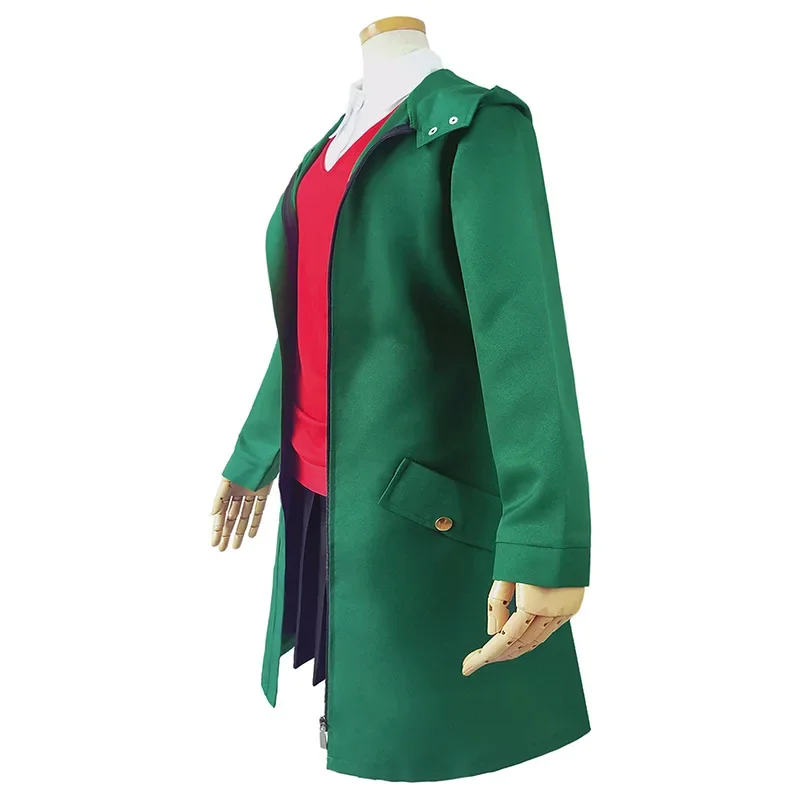 Anime The Ancient Magus' Bride Hatori Chise Cosplay Costume Robin Halloween Role Play Coat Shirt Skirt Suit Women Red Wig Outfit