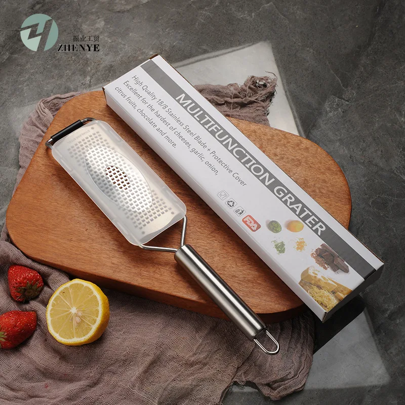 

Stainless steel tube handle cheese grater Lemon grater Kitchen cheese grater Kitchen gadget