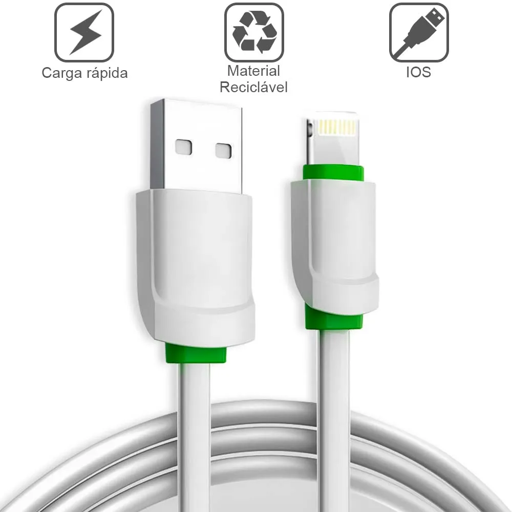 Turbo Charger Cable For iPhone All Models KAIDI Reinforced Layer Gel