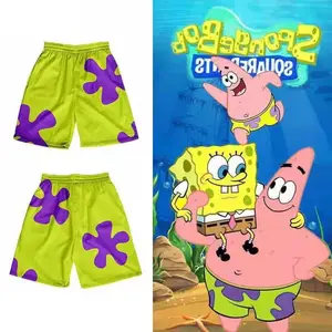 Bob Esponja Calça Quadrada Anime Cosplay Traje, Patrick Star, Pijama Kawaii, Roupas de Casa, Shorts, Presente 10 principais vendas bob esponja pants - №5