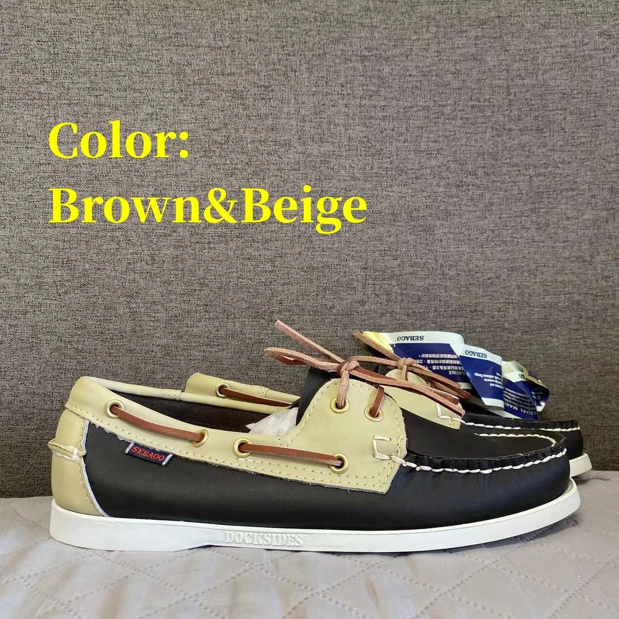 

Sebago Men Homme Femme Authentic Docksides Shoes - Premium Leather Moc Toe Boat Shoes Women G13