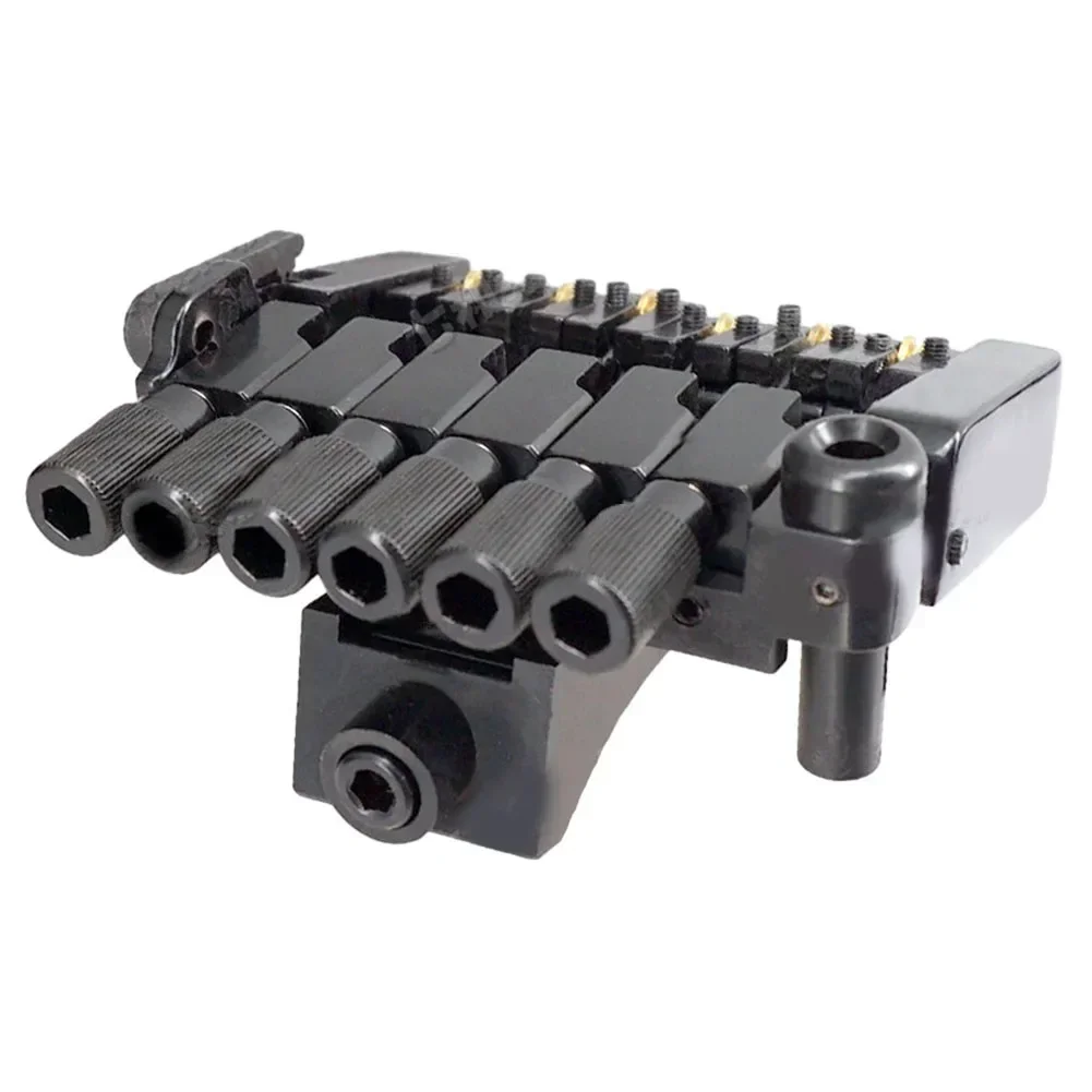 Headless Bridge Tailpiece Bridge Tailpiece Metal Black Bridge Tailpiece Guitar Tremolo System For Headless Electric Guitar