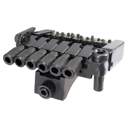 Headless Bridge Tailpiece Bridge Tailpiece Metal Black Bridge Tailpiece Guitar Tremolo System For Headless Electric Guitar