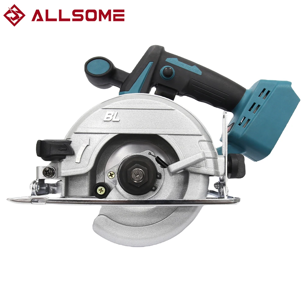 ALLSOME Electric Circular Saw 125mm Saw Blade Brushless Multi-Angle Cutting Suitable For Makita 18v Battery