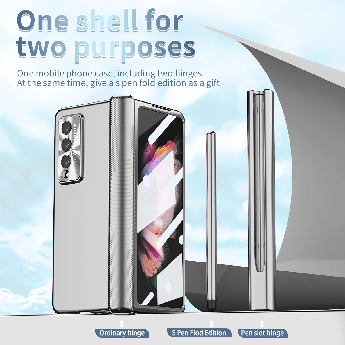 

Anti-Scratch Drop Protection Case for Samsung Galaxy Z Fold 3 5G Fold4 Fold 4 Fold3 Zfold3 Tempered Glass Protector Film